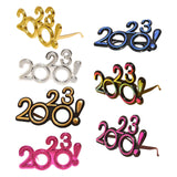 Maxbell 2023 Funny Glasses Eve Party Supplies Photo Prop for Kids Celebration Rose