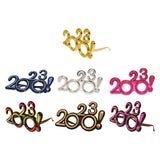 Maxbell 2023 Funny Glasses Eve Party Supplies Photo Prop for Kids Celebration Rose