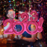 Maxbell 2023 Funny Glasses Eve Party Supplies Photo Prop for Kids Celebration Rose