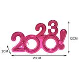 Maxbell 2023 Funny Glasses Eve Party Supplies Photo Prop for Kids Celebration Rose
