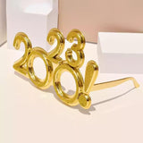 Maxbell 2023 Funny Glasses Eve Party Supplies Photo Prop for Kids Celebration Aureate