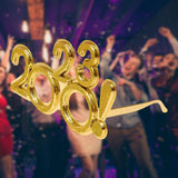 Maxbell 2023 Funny Glasses Eve Party Supplies Photo Prop for Kids Celebration Aureate