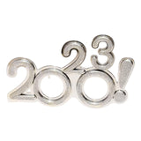 Maxbell 2023 Funny Glasses Eve Party Supplies Photo Prop for Kids Celebration Argent