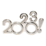 Maxbell 2023 Funny Glasses Eve Party Supplies Photo Prop for Kids Celebration Argent