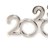 Maxbell 2023 Funny Glasses Eve Party Supplies Photo Prop for Kids Celebration Argent