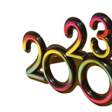 Maxbell 2023 Funny Glasses Eve Party Supplies Photo Prop for Kids Celebration Black