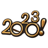 Maxbell 2023 Funny Glasses Eve Party Supplies Photo Prop for Kids Celebration Yellow