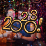 Maxbell 2023 Funny Glasses Eve Party Supplies Photo Prop for Kids Celebration Yellow