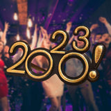 Maxbell 2023 Funny Glasses Eve Party Supplies Photo Prop for Kids Celebration Yellow