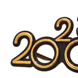 Maxbell 2023 Funny Glasses Eve Party Supplies Photo Prop for Kids Celebration Yellow