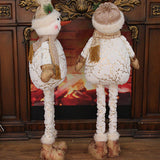 Maxbell Christmas Snowman Figurine Embellishments for Bedroom Party Decoration Pointed Hat