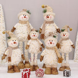 Maxbell Christmas Snowman Figurine Embellishments for Bedroom Party Decoration Pointed Hat