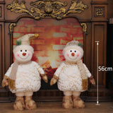 Maxbell Christmas Snowman Figurine Embellishments for Bedroom Party Decoration Pointed Hat