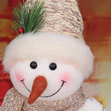 Maxbell Christmas Snowman Figurine Embellishments for Bedroom Party Decoration Pointed Hat