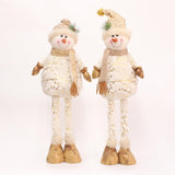 Maxbell Christmas Snowman Figurine Embellishments for Bedroom Party Decoration Pointed Hat