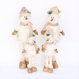 Maxbell Christmas Snowman Figurine Embellishments for Bedroom Party Decoration Pointed Hat