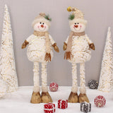 Maxbell Christmas Snowman Figurine Embellishments for Bedroom Party Decoration Pointed Hat