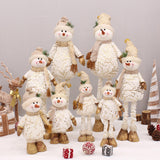 Maxbell Christmas Snowman Figurine Embellishments for Bedroom Party Decoration Pointed Hat