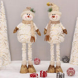 Maxbell Christmas Snowman Figurine Embellishments for Bedroom Party Decoration Pointed Hat