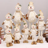 Maxbell Christmas Snowman Figurine Embellishments for Bedroom Party Decoration Pointed Hat