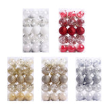 Maxbell 30 Large Christmas Ball Ornaments Baubles for New Year Xmas Holiday white