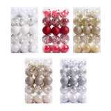 Maxbell 30 Large Christmas Ball Ornaments Baubles for New Year Xmas Holiday white