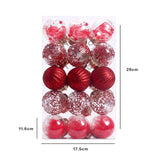 Maxbell 30 Large Christmas Ball Ornaments Baubles for New Year Xmas Holiday red