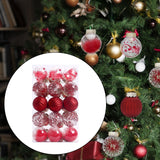 Maxbell 30 Large Christmas Ball Ornaments Baubles for New Year Xmas Holiday red