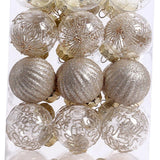 Maxbell 30 Large Christmas Ball Ornaments Baubles for New Year Xmas Holiday champagne