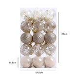 Maxbell 30 Large Christmas Ball Ornaments Baubles for New Year Xmas Holiday champagne