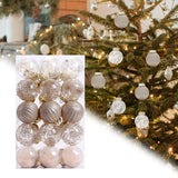Maxbell 30 Large Christmas Ball Ornaments Baubles for New Year Xmas Holiday champagne