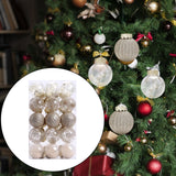 Maxbell 30 Large Christmas Ball Ornaments Baubles for New Year Xmas Holiday champagne