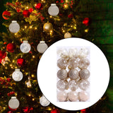 Maxbell 30 Large Christmas Ball Ornaments Baubles for New Year Xmas Holiday champagne