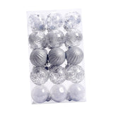 Maxbell 30 Large Christmas Ball Ornaments Baubles for New Year Xmas Holiday Argent