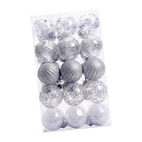 Maxbell 30 Large Christmas Ball Ornaments Baubles for New Year Xmas Holiday Argent