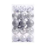 Maxbell 30 Large Christmas Ball Ornaments Baubles for New Year Xmas Holiday Argent