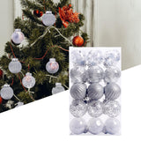 Maxbell 30 Large Christmas Ball Ornaments Baubles for New Year Xmas Holiday Argent