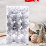 Maxbell 30 Large Christmas Ball Ornaments Baubles for New Year Xmas Holiday Argent