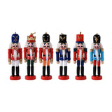 Maxbell 6Pcs 13cm Nutcracker Figures Nutcracker Model for Party Bedroom Decoration