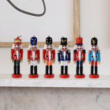 Maxbell 6Pcs 13cm Nutcracker Figures Nutcracker Model for Party Bedroom Decoration