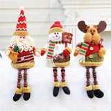 Maxbell Cute Christmas Ornaments Doll Long Legs for Festival Table Home Decoration Old man
