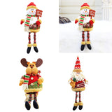 Maxbell Cute Christmas Ornaments Doll Long Legs for Festival Table Home Decoration Old man