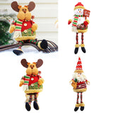 Maxbell Cute Christmas Ornaments Doll Long Legs for Festival Table Home Decoration Old man