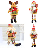 Maxbell Cute Christmas Ornaments Doll Long Legs for Festival Table Home Decoration Old man