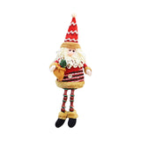 Maxbell Cute Christmas Ornaments Doll Long Legs for Festival Table Home Decoration Old man