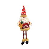 Maxbell Cute Christmas Ornaments Doll Long Legs for Festival Table Home Decoration Old man