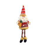 Maxbell Cute Christmas Ornaments Doll Long Legs for Festival Table Home Decoration Old man