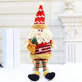 Maxbell Cute Christmas Ornaments Doll Long Legs for Festival Table Home Decoration Old man