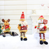 Maxbell Cute Christmas Ornaments Doll Long Legs for Festival Table Home Decoration Old man