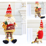 Maxbell Cute Christmas Ornaments Doll Long Legs for Festival Table Home Decoration Old man